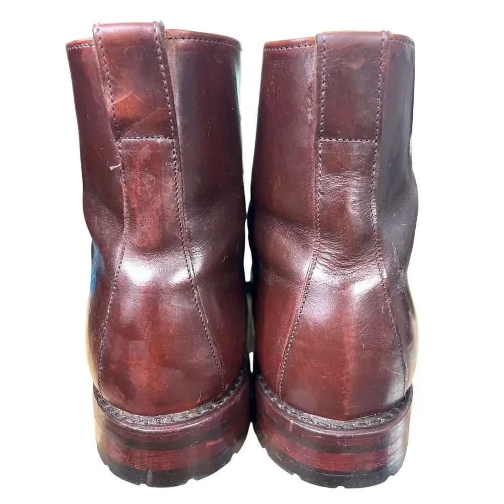 Allen Edmonds Men’s Hamilton Wide Burgundy Brogue Chukka Boot Size US 8 E